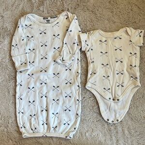 Baby boy bundle, sleeper and onsie